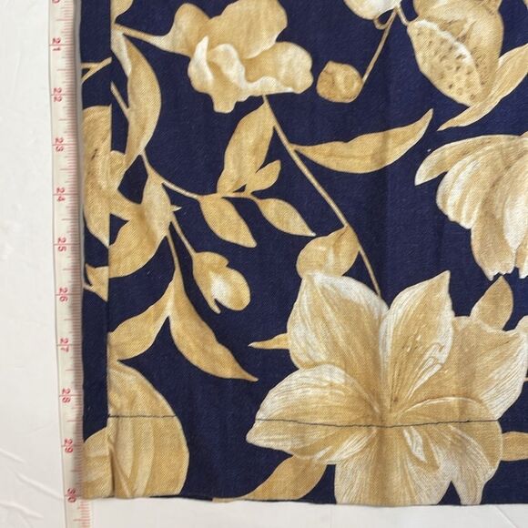 Joie Wide Leg Linen Blend Floral Botanical Elastic Waistband Pockets Beachy L - Picture 11 of 13